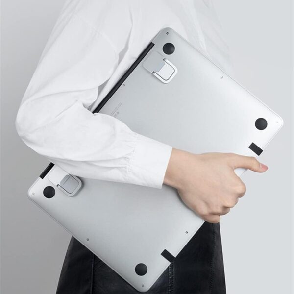 2-Pieces: Adjustable Invisible Notebook Computer Support Bracket - Image 8