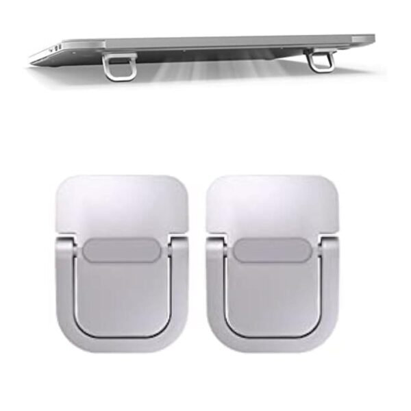 2-Pieces: Adjustable Invisible Notebook Computer Support Bracket - Image 2