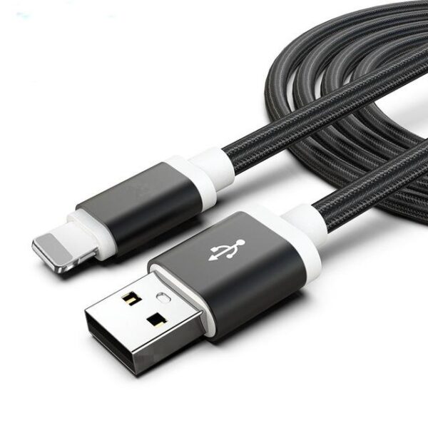 3-Pack: 10FT Heavy Duty Braided iPhone Lightning USB Cable - Image 2