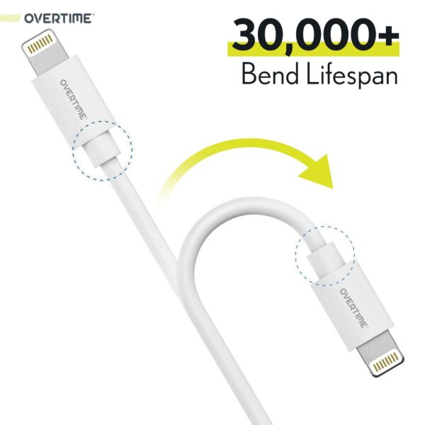 4 Ft./6 Ft. Overtime Apple MFi Certified iPhone Charger Lightning Cable Pack - Image 2
