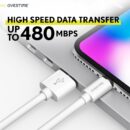 4 Ft./6 Ft. Overtime Apple MFi Certified iPhone Charger Lightning Cable Pack