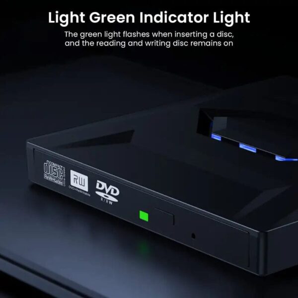 6-in-1 Portable USB 3.0 Ultra-Thin External DVD Recorder Drive - Image 4