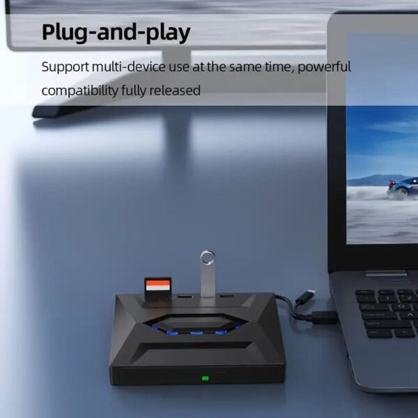 6-in-1 Portable USB 3.0 Ultra-Thin External DVD Recorder Drive - Image 5