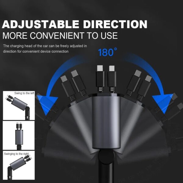 4-in-1 USB Car Fast Charger with PD QC3.0 & Digital Display - Image 9