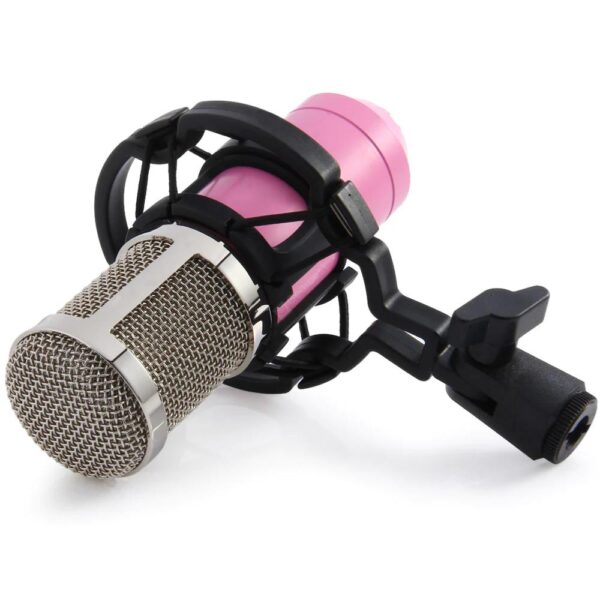 BM-800 Condenser Sound Recording Microphone with Shock Mount for Radio Braodcasting - Image 26